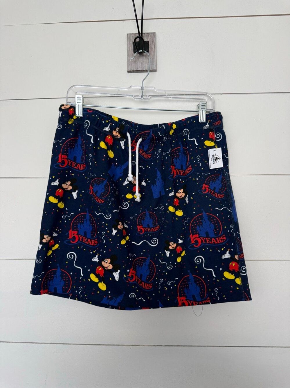 Disney Women’s Large Vault Collection Navy Blue Patterned Sweat Skirt New